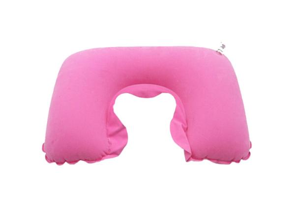 44 * 27cm Waterproof Inflatable Travel Neck Pillow For Camping / Outdoor