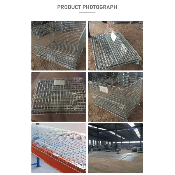 Galvanized Wire Mesh Pallet Rack Security Cage With PP Plate