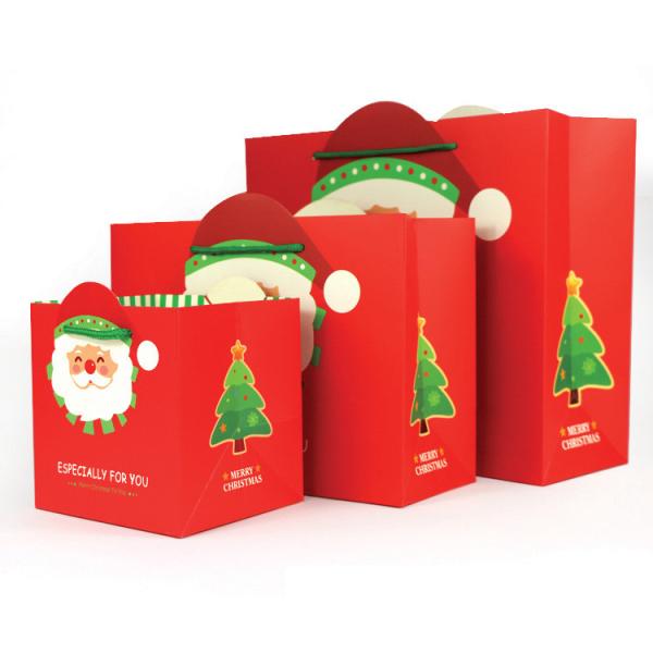 Ultraportable de empacotamento de gravação da caixa de presente amigável do Xmas Eco do bloco liso