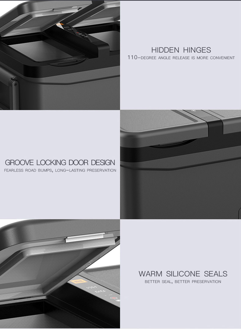 Холодильник замораживателя автомобиля холодильника DC12V комнаты вагонетки двойным установленный автомобилем