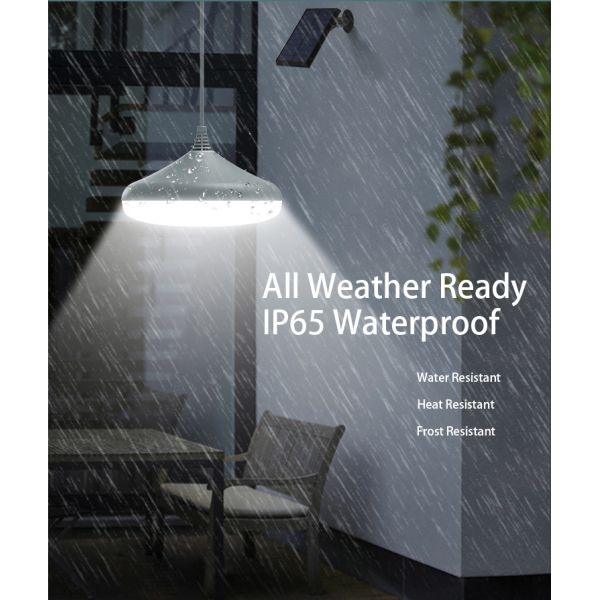 Changeable 6000K-7000K 4V LED Solar Garden Light Solar Powered Pendant Lamp