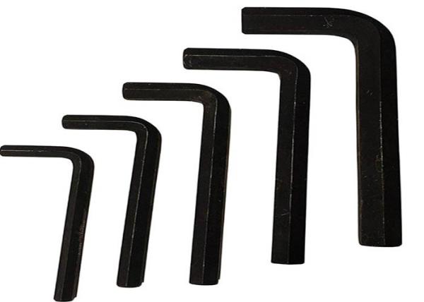 Class 4.8 8.8  Galvanized Steel Black Oxide Coating L Type Flat Head Hexagon Wrench DIN911