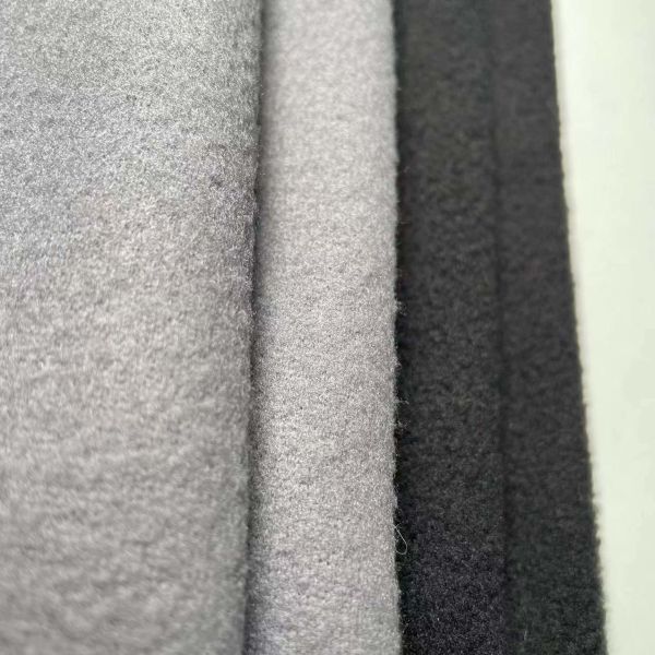 recycle PET Polar fleece double brush single fleece polyester fabric for winter hat