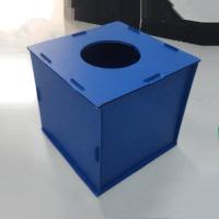 Cajas de embalaje de plástico ligeras de cartón ondulado azul ecológico