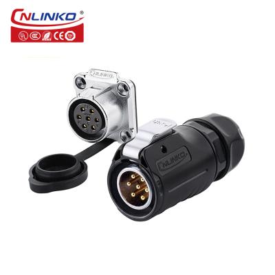 CNLINKO M20 7 Pin IP68 Waterproof DC Plug Plastic Shell Connector 7 Pin Male Connector