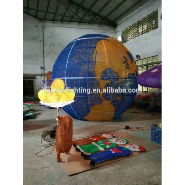 Giant outdoor christmas lights LED big Ball 3D Motif Light