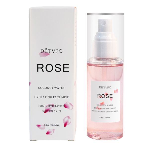 High Quality Organic Rose Water Facial Toner Moisturizing Spray Anti-Aging Private Label Face Care Skin Care Products Free