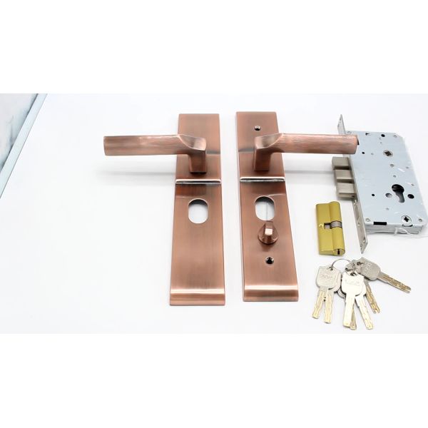 330mm Series Cylinder Mortise Lock for Main Door Lock Medium Security Level 3 Keys 304 Stainless Steel