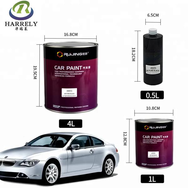 Bright Red Solid Color Car Paint 0.5L 1L 2L 4L Waterproof 1K Lacquer
