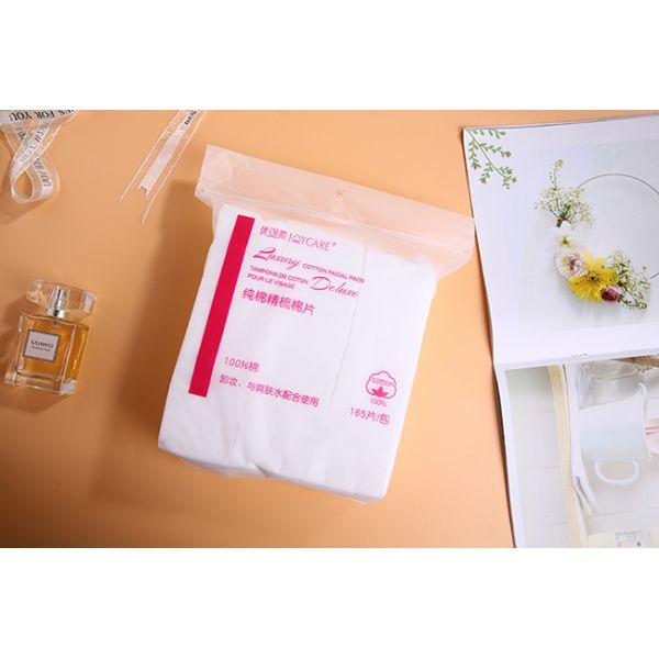 Square Organic Cotton Face Pads Strong Absorbent For Makeup Remover