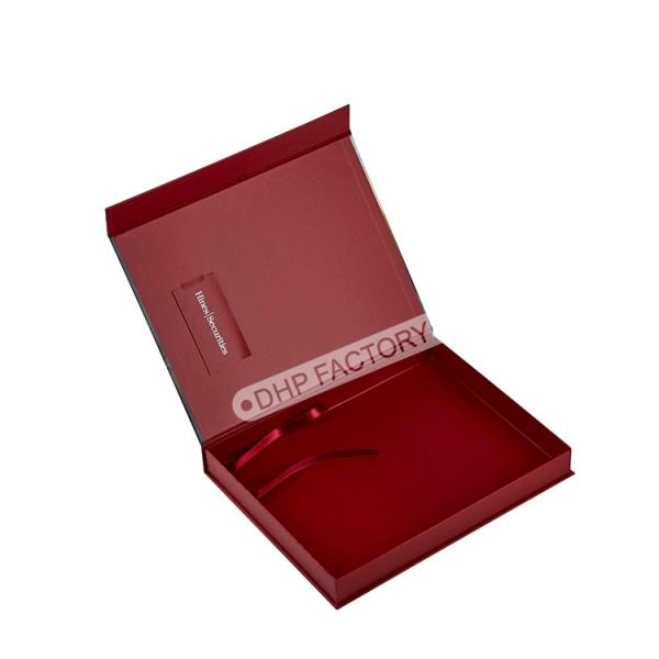 Grande boîte en papier rigide magnétique cadeau pour l'emballage de livres