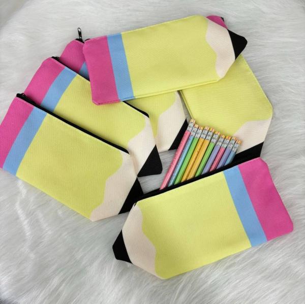 Personalized INS Style sublimation pencil pouch Compact And Portable