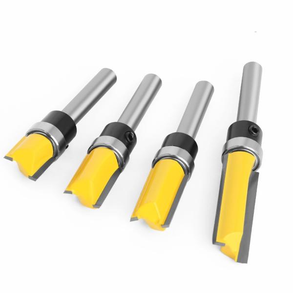 Milling Cutter  1/4 Handle Trimming Knife Shank  Top Bearing Flush Trim Wood Trimmer Cutter Carpenter