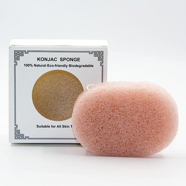 éponge s'exfoliante konjac ovale de thé vert d'éponge de Bath 5g pour la peau