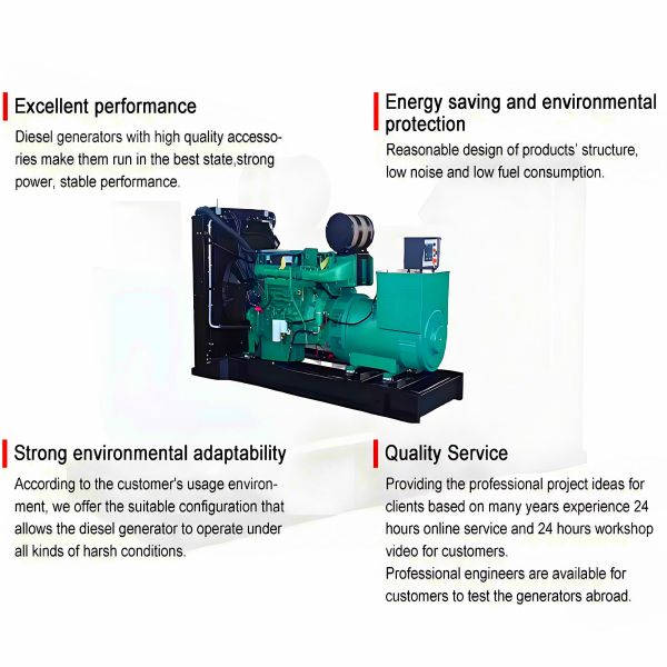 Mobile Diesel Generator Commercial Standby Diesel Engine Generator Set Open Frame Diesel Generator