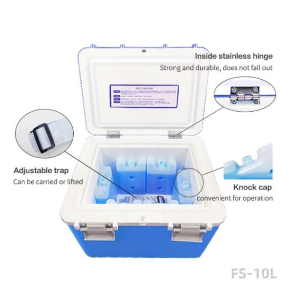 Custom Logo Vaccine Carrier Cooler Box Portable Medical Ice Box