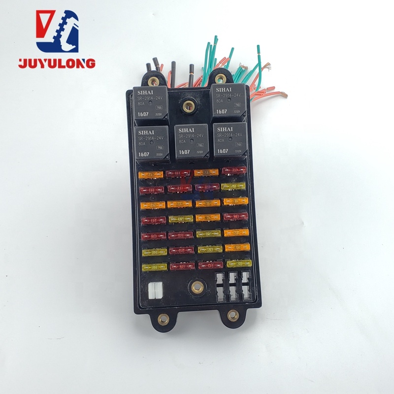 JUYULONG R215-7 R225-7 R265-7 Relay Fuse Box High Quality Construction Machinery Parts for Hyundai Excavator Models 21N4-01710