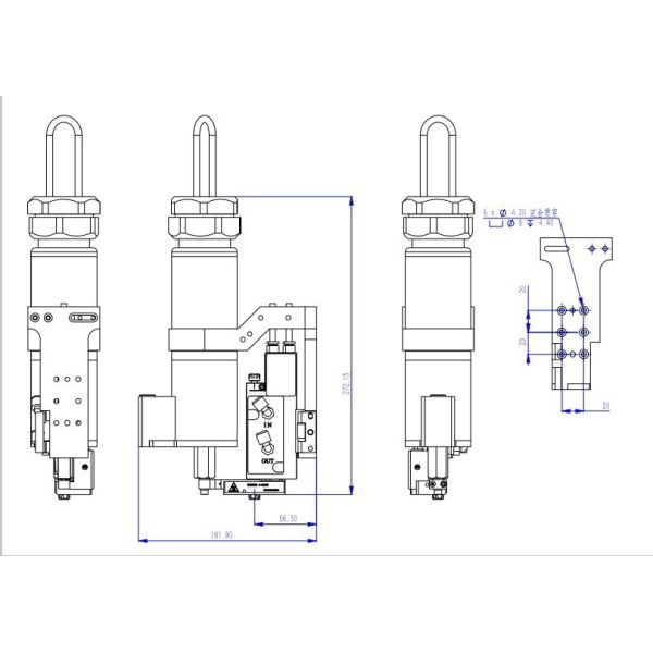 Высокоскоростная работа ПУР Пьезо клапан устойчивый материал с Luer соединителем