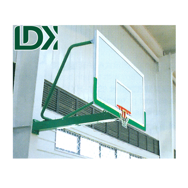 1.8M Indoor Basketball Hoop Tempered Glass Backboard Wall Mount Basketball Goal