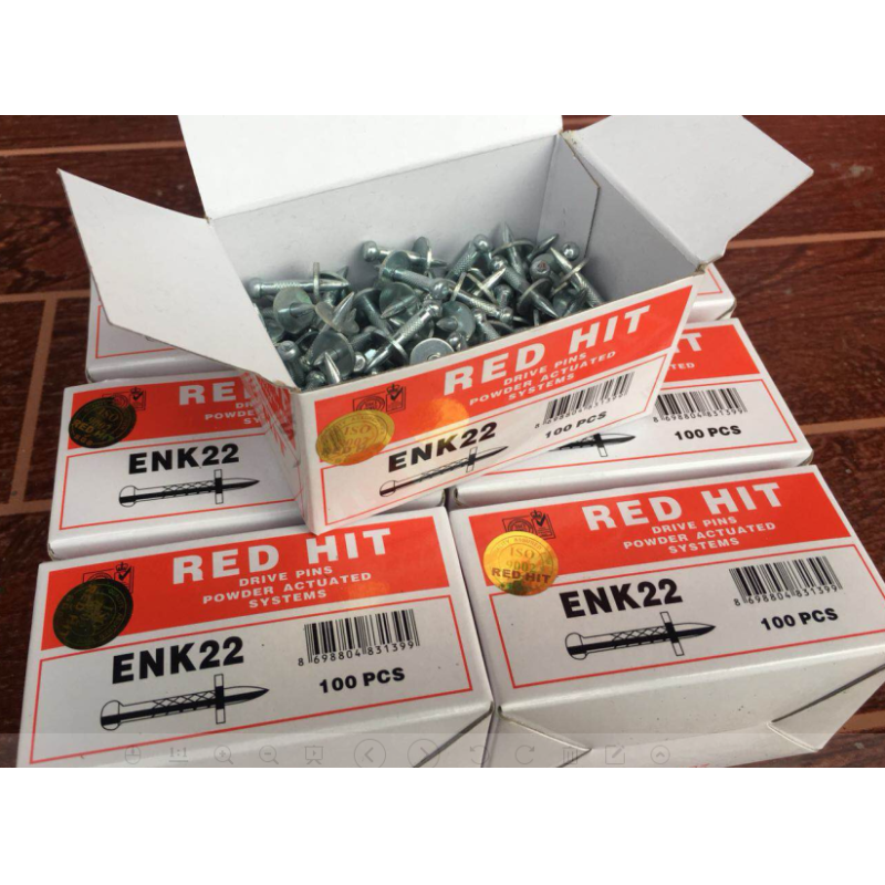 Secure Your Ceiling with 32MM RED HIT Concrete Nail Ceiling Clips and 12mm Washer Dia