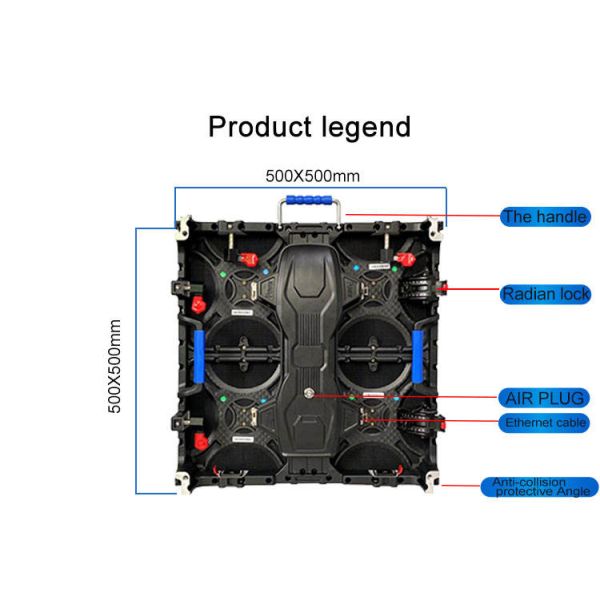 Цвет SMD RGB экрана 60W СИД заливки формы 3.9MM полный для события
