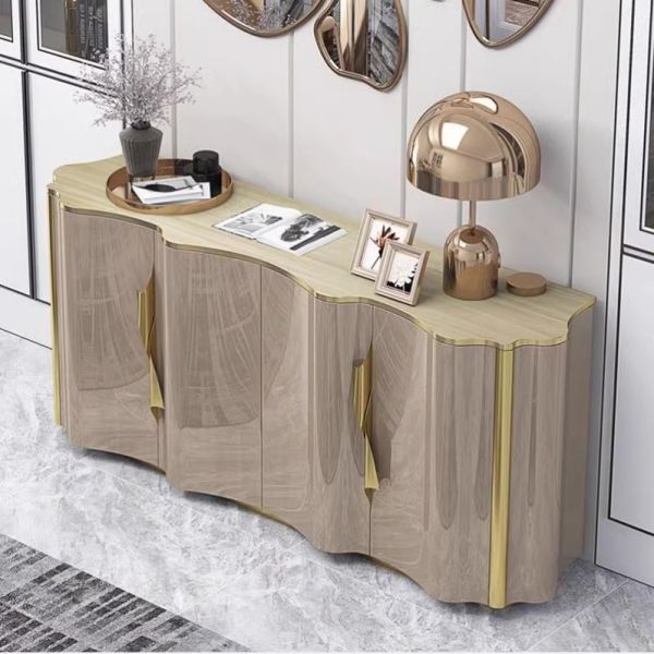 Hotel Dining Cabinet Modern Cabinet Stainless Steel Hotel Solid Wood Dining Cabinet