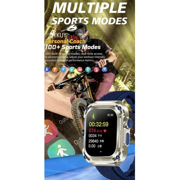 IP67 Waterproof Fitness Tracker Smartwatch With Bluetooth Calling