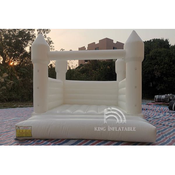 Inflatable Bouncer Castle 13ft*11.5ft*10ft White Jumper Bouncy Castle Wedding Decorations Jumping Bed For Party