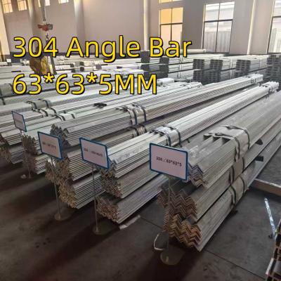 Hot Rolled Equal Stainless Steel 304 Angle Bar Inox AISI304  63*63*5MM Length 6M For Building Materials