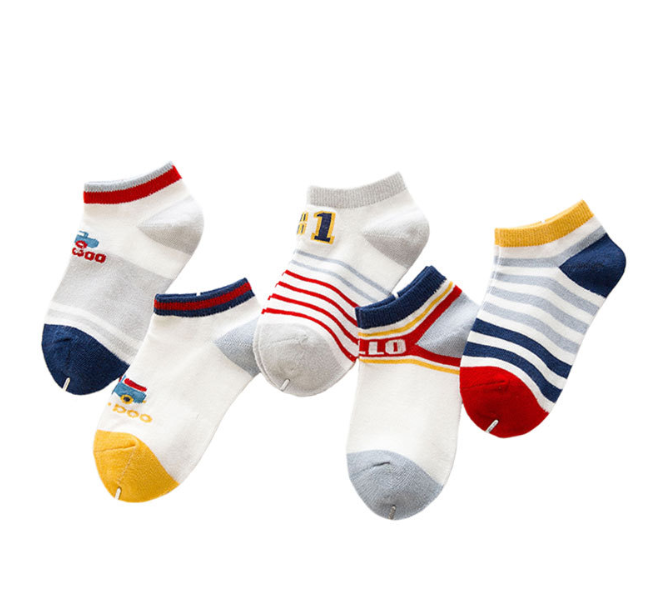 Custom Kids Boy Socks Cotton Baby Socks Knitting Kids Sock Plain Color