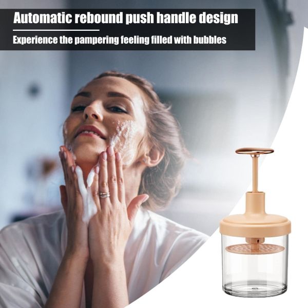 OEM Plastic Face Wash Hair Shampoo Dew Foam Press Foaming Bubbler Cup