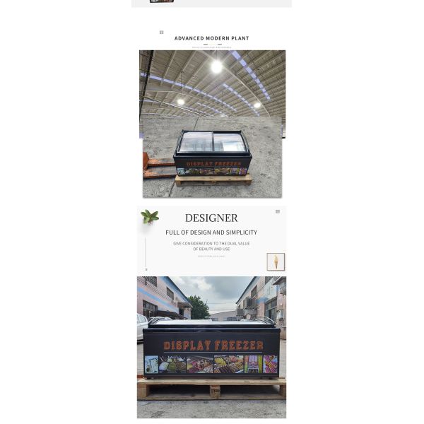 Customization Commercial Fridge Showcase Refrigerators Ice Cream Freezer Display Cupboard