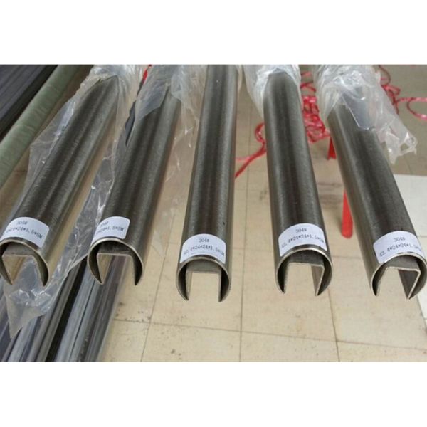 Stainless steel slotted tube,Glass channel tube,304 polished ss slotted pipe