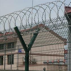 5.0mm Wire Mesh Diameter Anti Climb Fence Powder Coated For Military Place