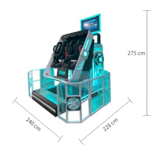 Customize 9D VR Roller Coaster Simulator VR 360 Game Machine With VR Movement Platform GTX1050Ti 4GB Ram Customizable Plug Type
