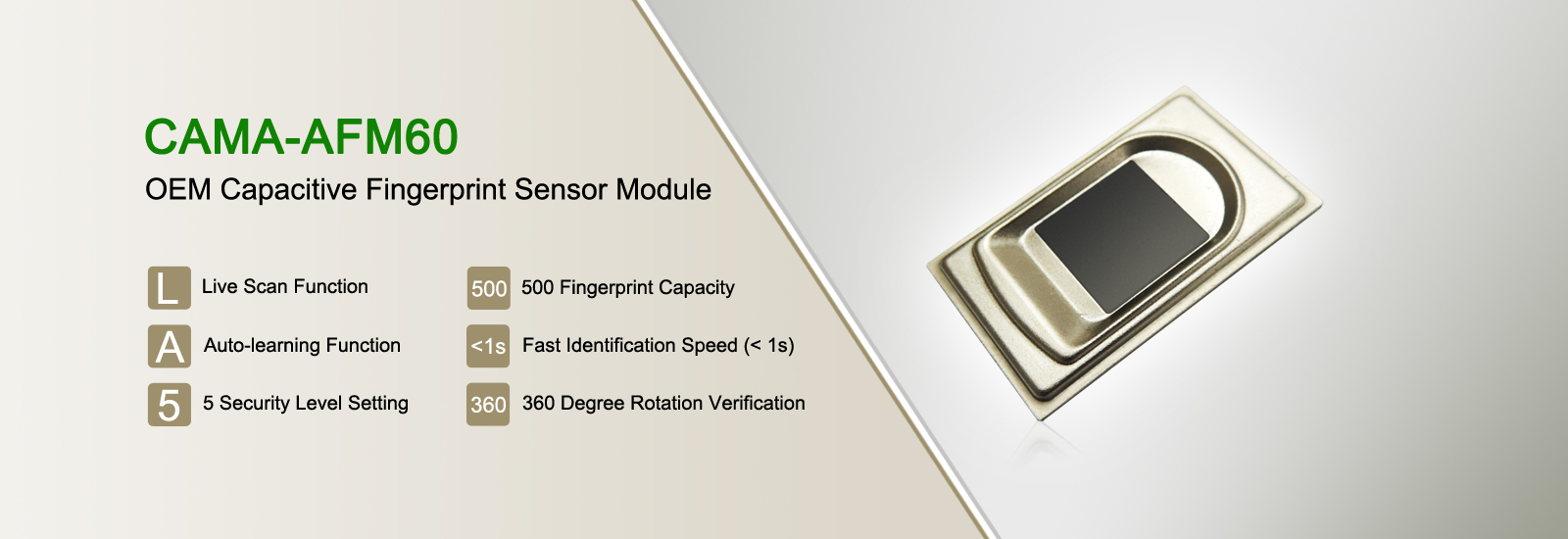 Датчик отпечатка пальцев небольшого размера КАМА-АФМ60 емкостный биометрический Датчик отпечатка пальцев небольшого размера КАМА-АФМ60 емкостный биометрический