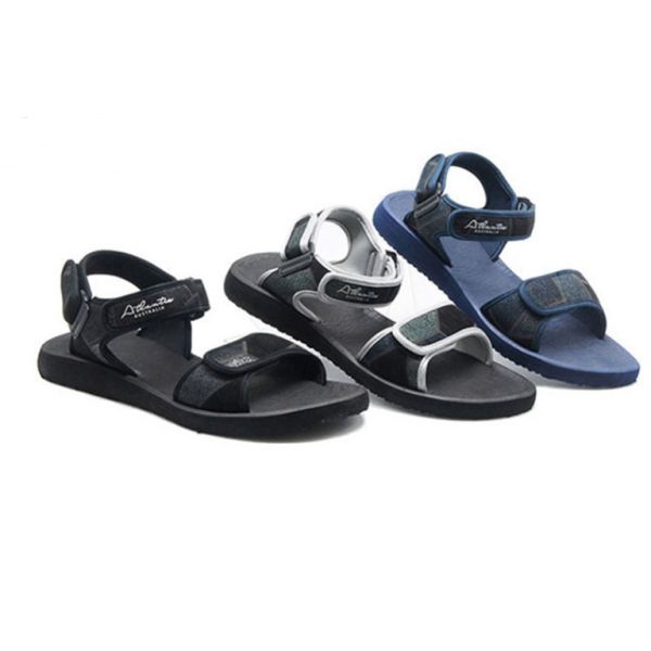 Man Sports Summer Outdoor Sandal Shoes Black Flat Sandal