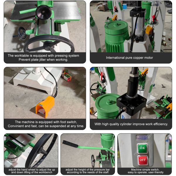 110mm Max. Mortise Depth Woodworking Tenoning Machine for Square Drilling Solutions
