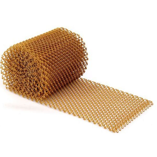 Easy installation Colourful Chain Link Mesh Drapery for Wall Cladding Curtain