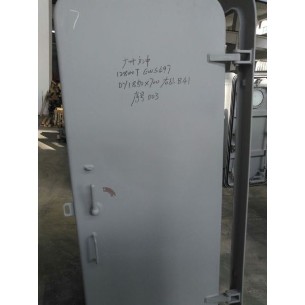 Морская стальная ветроупорная дверь с одной ручкой