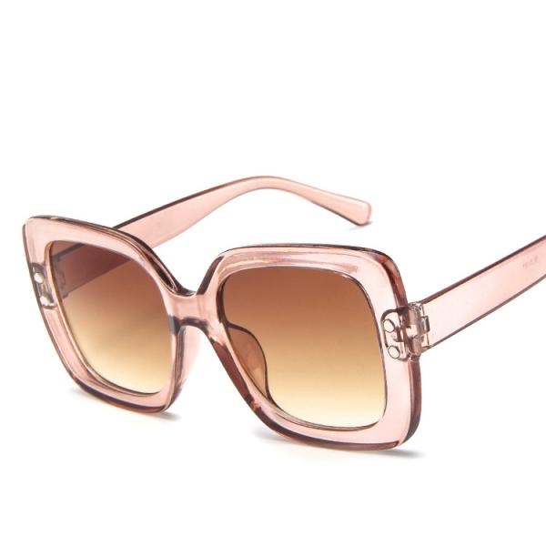 BSCI Oversized Cat Eye Plastic 145MM Gradient Lens Sunglasses