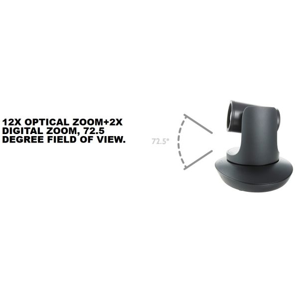 4K 3840X2160p Wide Agnle 12X Optical Zoon IP HD PTZ Video Conference Camera with SDI HDMI & USB Interface