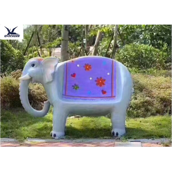 Shopping Mall Lovely Fiberglass Cartoon Animals Shape Seat Kiddie Chair Statues