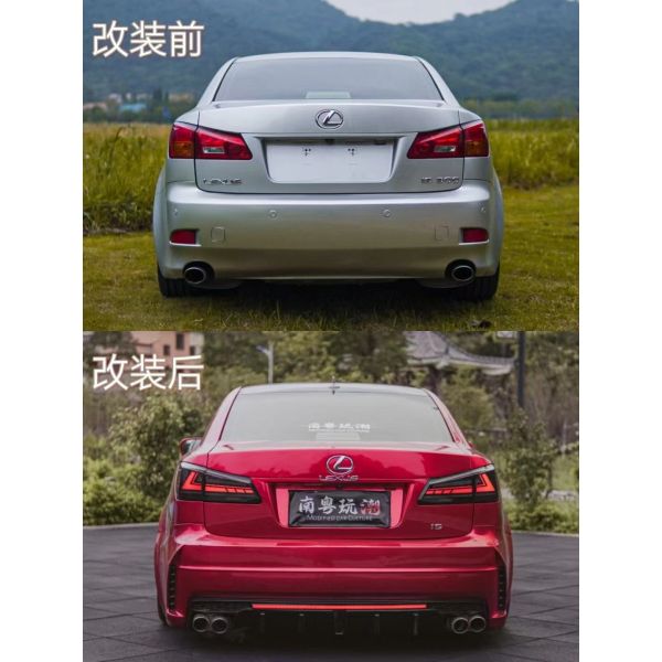 New Arrivals Injection pp Body Kit Rear Bumper Upgrade Phantom Style Car Bumper for Lexus IS250 IS300 2006-2012