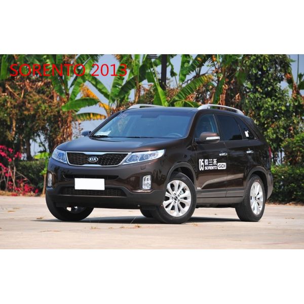 Sport Type Car Bumper Guard For KIA SORENTO 2013 , ABS Front Guard and Rear Guard with Red Trim