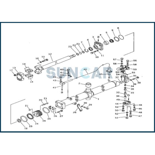 707-99-56600 7079956600 Blade Lift Cylinder Service Kit Fits Bulldozers D375A-2 KOMATSU