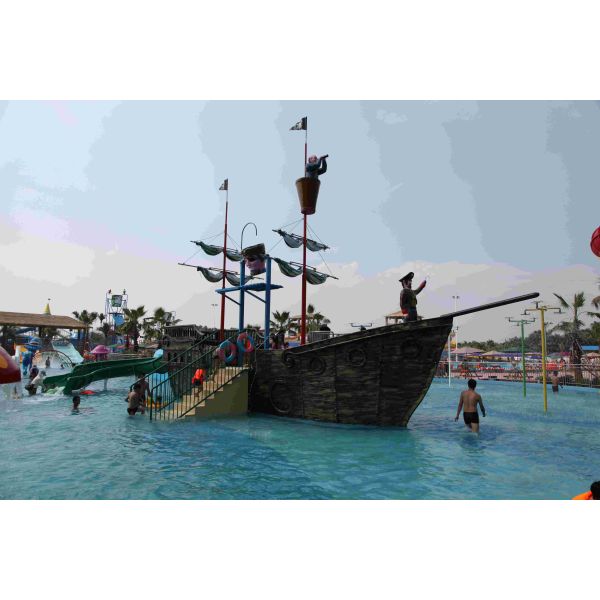Оборудование аквапарк игры Аква корсара/подгоняло пиратский корабль стеклоткани