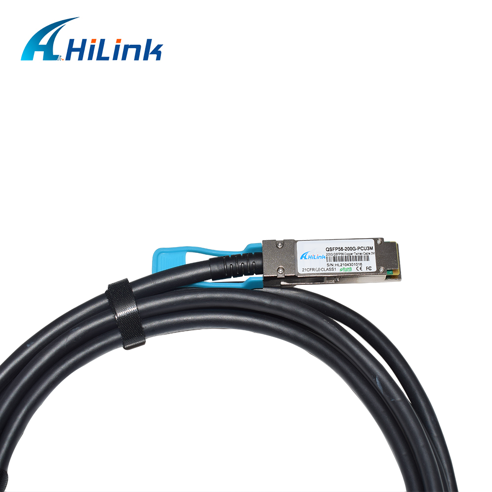 MSA Twinax DAC Copper Cable QSFP DD 200G 3M QSFP56 To QSFP56