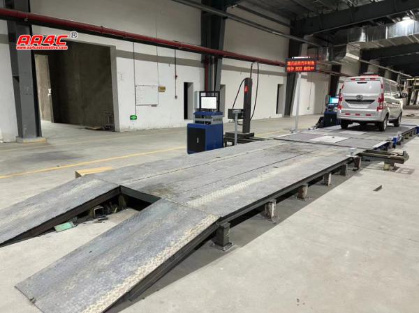 AA4C Equipamento de inspecção do veículo Centro de diagnóstico do veículo Teste de travões de rolos do veículo Linha de ensaio do veículo