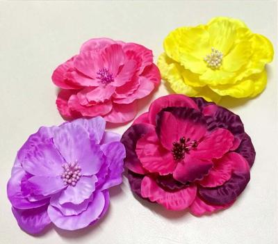 Home Wedding Party Fabric Craft Flowers Toddler Girl Hair Clips Not Fade